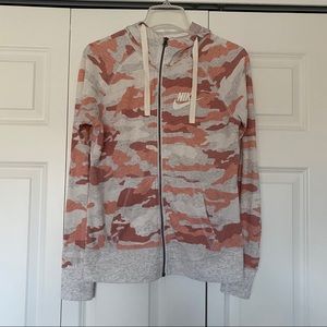 [Nike] Vintage Gym Full Zip Camo Hoodie Jacket